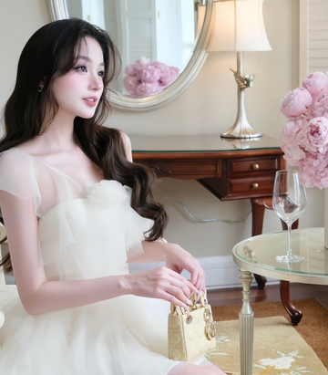 Romantic White A Line V Neck Layered Tulle Short Homecoming Dress Cocktail Dress HZ1023